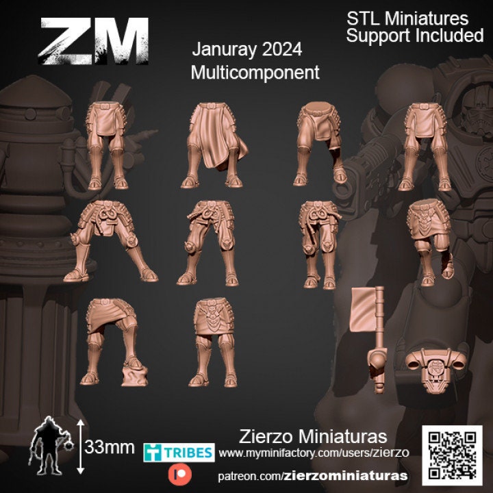 Legs - Samurai Space Girls - 33mm- Zierzo Miniaturas
