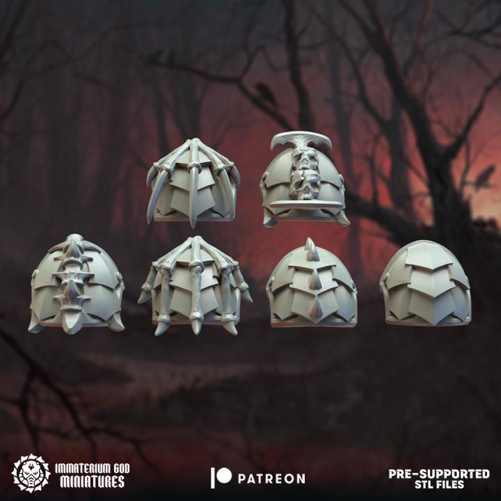Shoulders - Night soldiers bits Vol. I - Bits - Immaterium God Miniatures