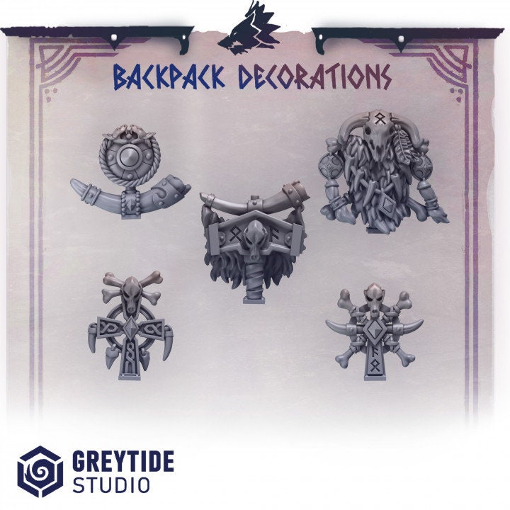 Backpacks decorations PH - Bits - GreyTide Studio