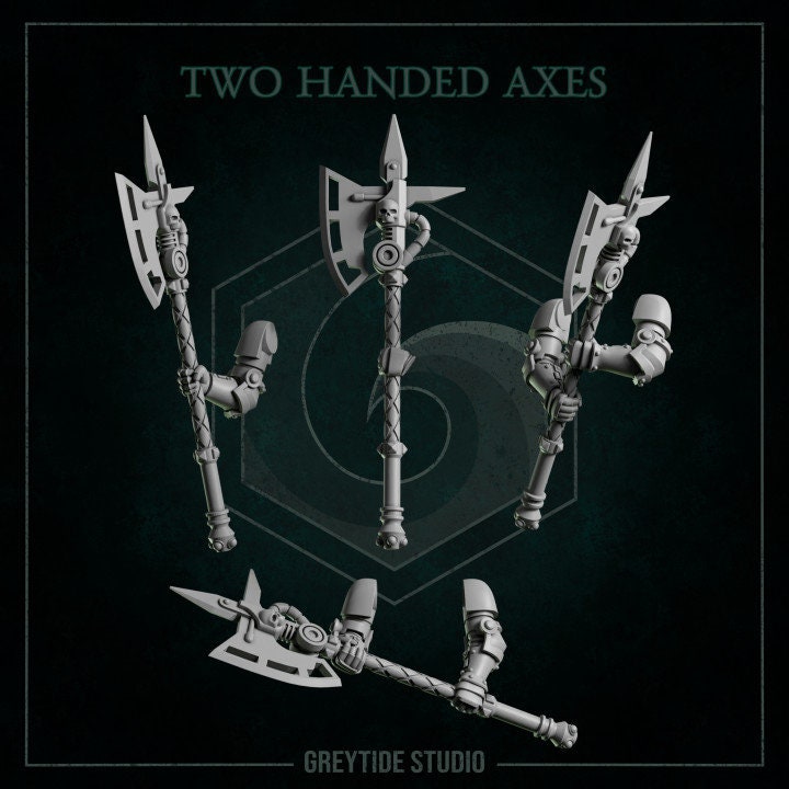 Two Handed Axes - Arms and Weapons - Bits - GreyTide Studio