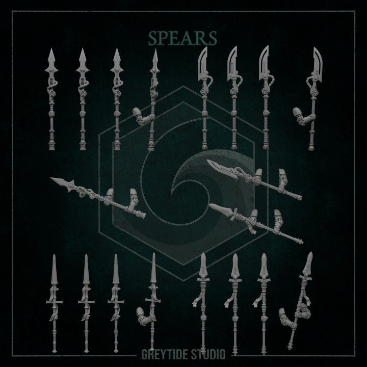 Spears - Arms and Weapons - Bits - GreyTide Studio
