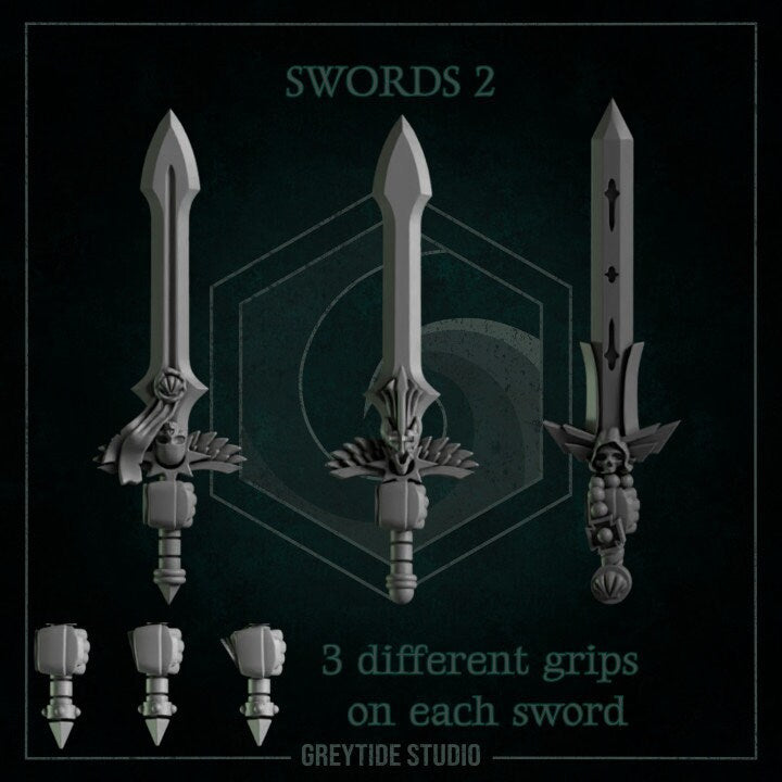 Swords 2 - Arms and Weapons - Bits - GreyTide Studio