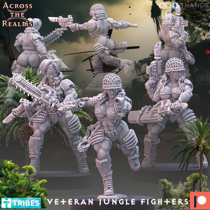 Veteran Jungle Fighters v1 - Pinup Corps - Across the Realms 32mm
