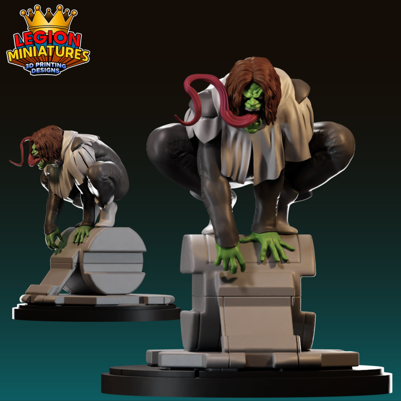 Toad Horseman - Legion Miniatures