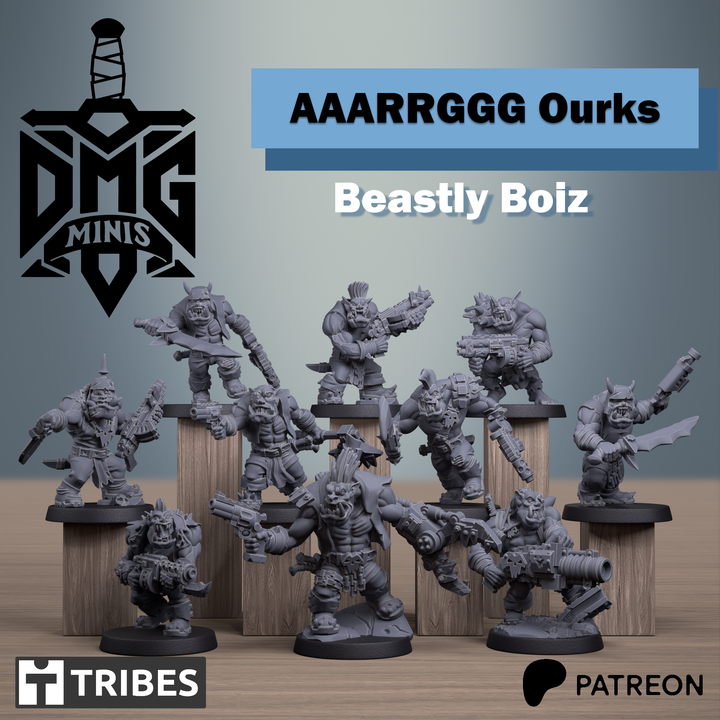 AAARRGGG Ourks CAP Kit - Aaarrggg Ourks - Dmg miniatures