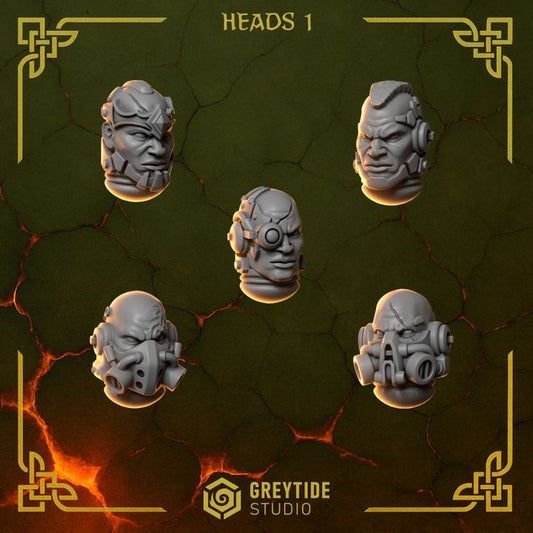 Heads 1 AW - Bits - GreyTide Studio