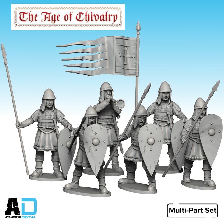 Armored Skoutotai Spearmen - The Age Of Chivalry - Wargames Atlantic