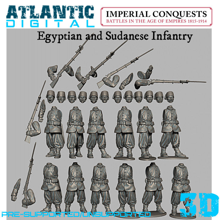 Egyptian and Sudanese Infantry - Imperial Conquests - Wargames Atlantic