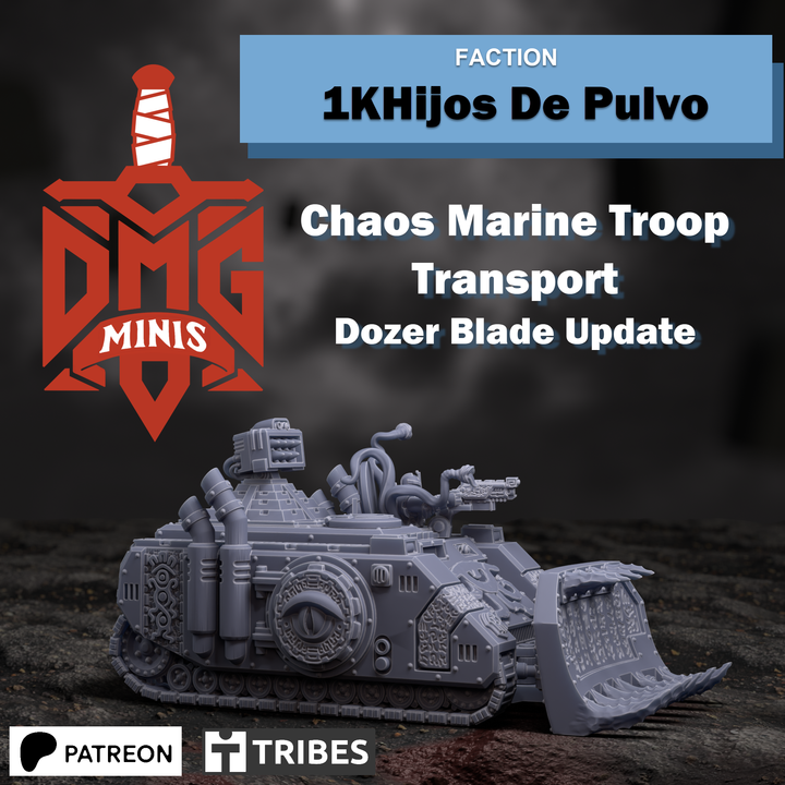 1KHijos de Pulvo Omen Troop Transport - 1khijos De Pulvo - Dmg miniatures
