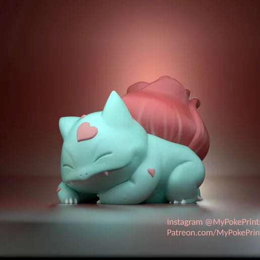 Bulbasaur Sleeping Rose - MPPrints