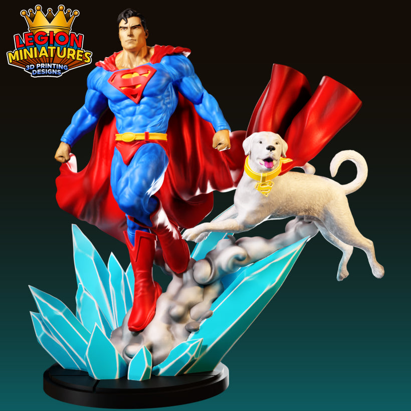 Superman and Krypto - Legion Miniatures