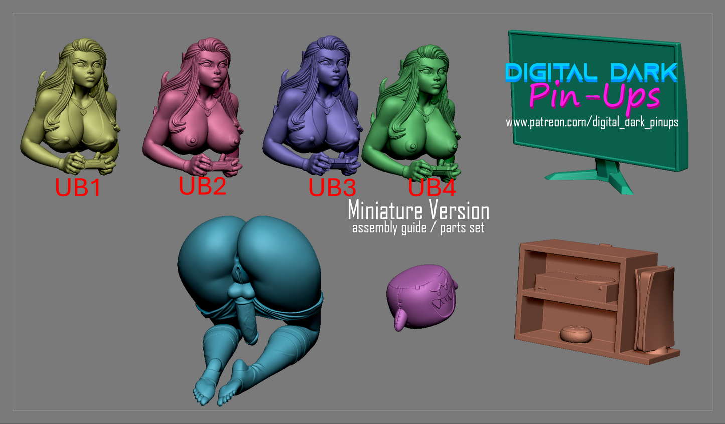 Gamer Girl 5 Futa - Digital Dark Pin-ups
