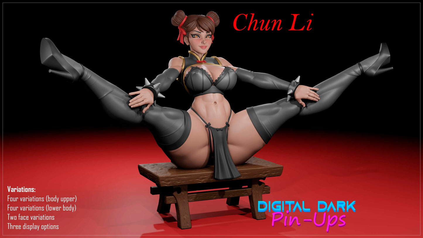 Chun Li - Digital Dark Pin-ups