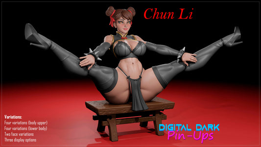Chun Li - Digital Dark Pin-ups