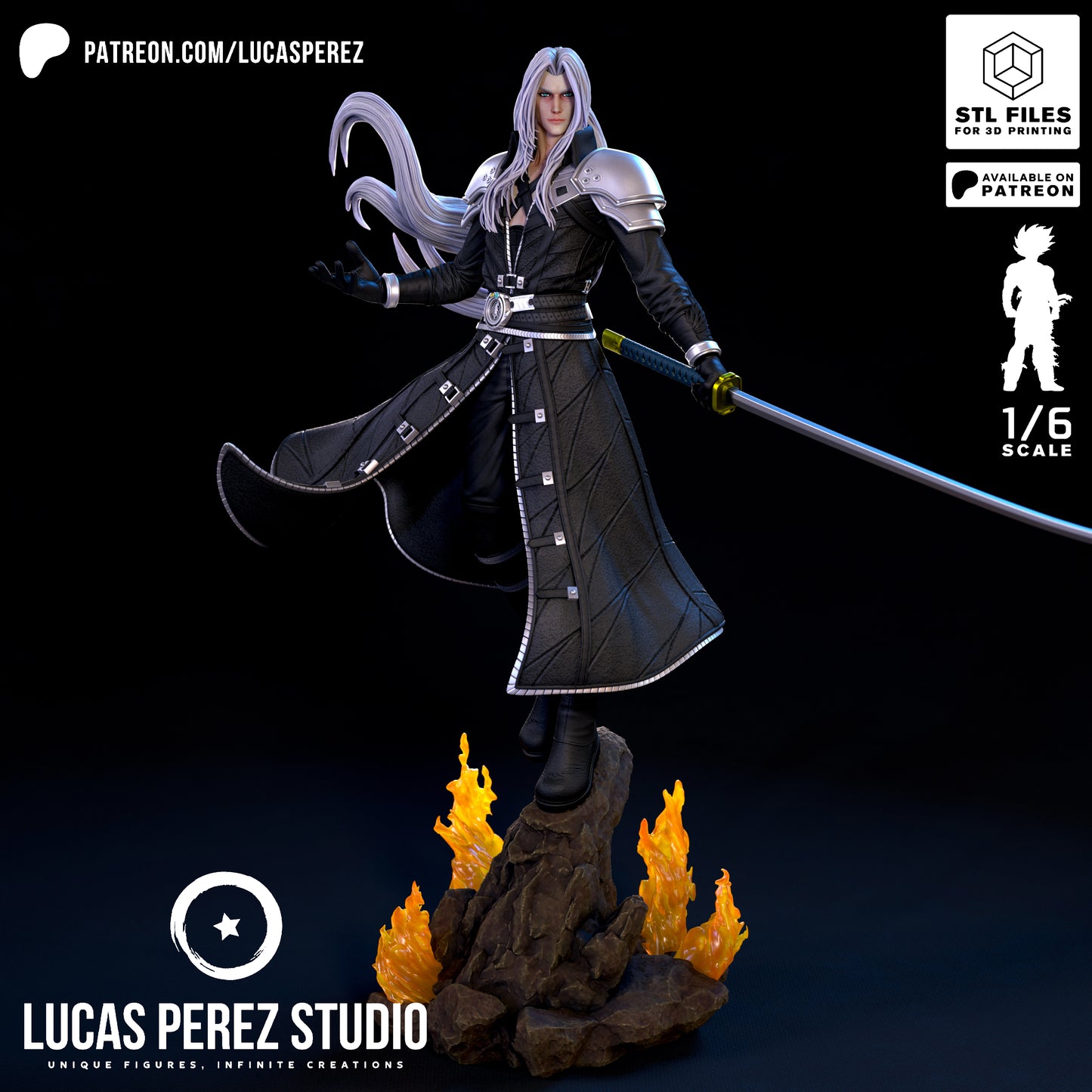 Sephiroth 1/6 - Lucas Perez Studio