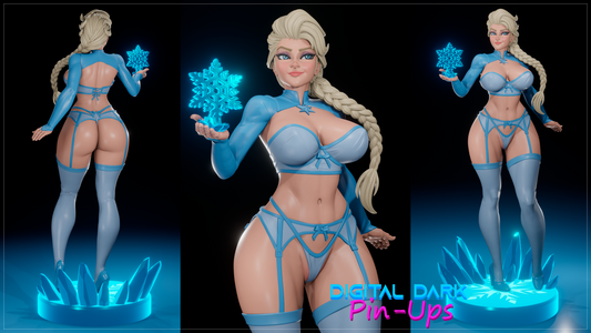 Elza Frozen - Digital Dark Pin-ups