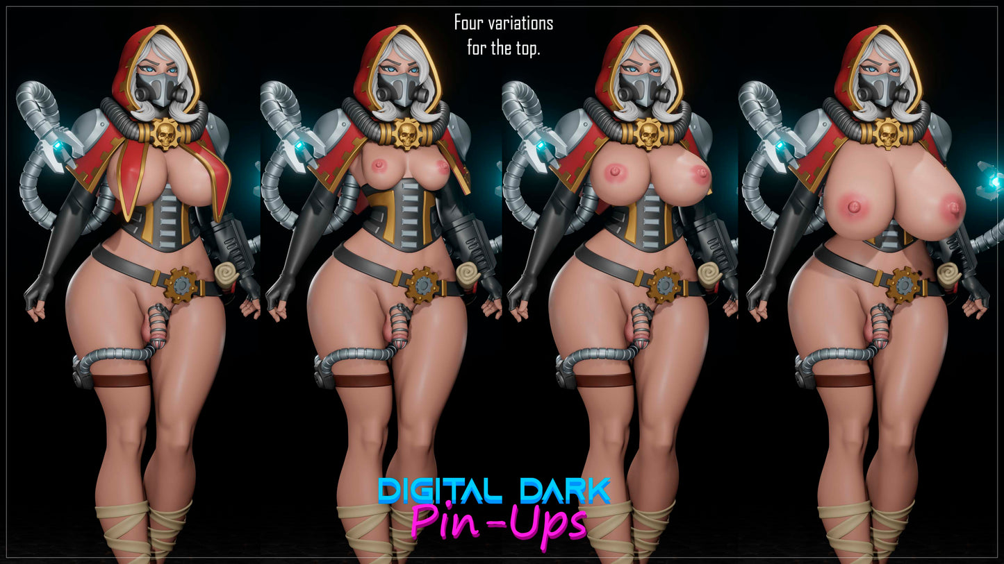Female Tech Priest Futa - Digital Dark Pin-ups