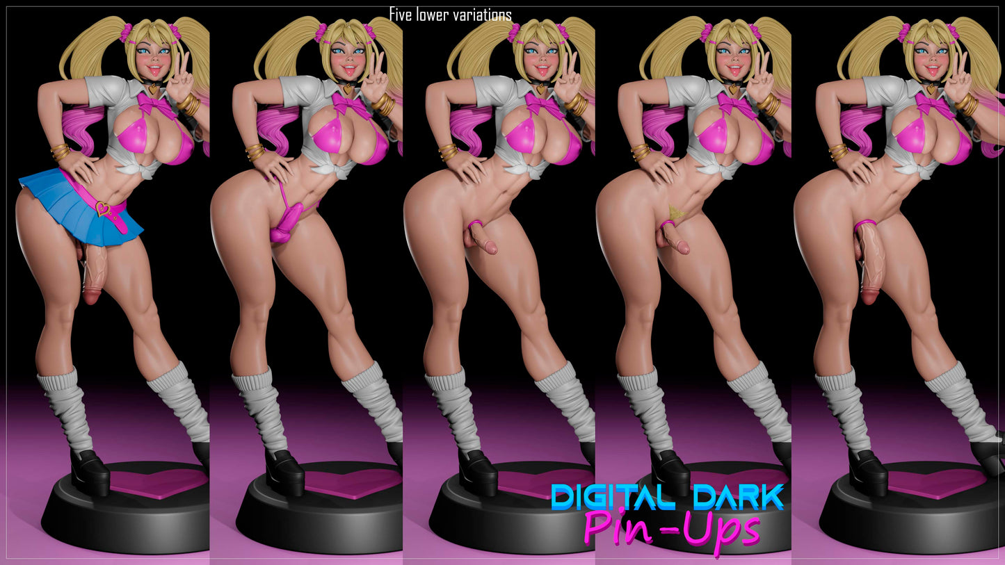 Gyaru Girl Futa - Digital Dark Pin-ups