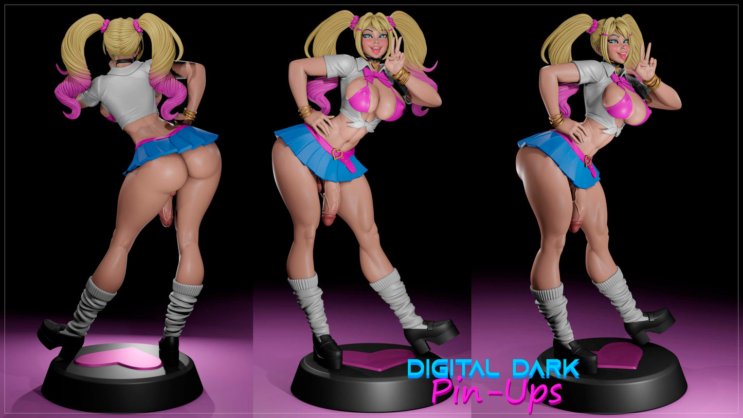 Gyaru Girl Futa - Digital Dark Pin-ups