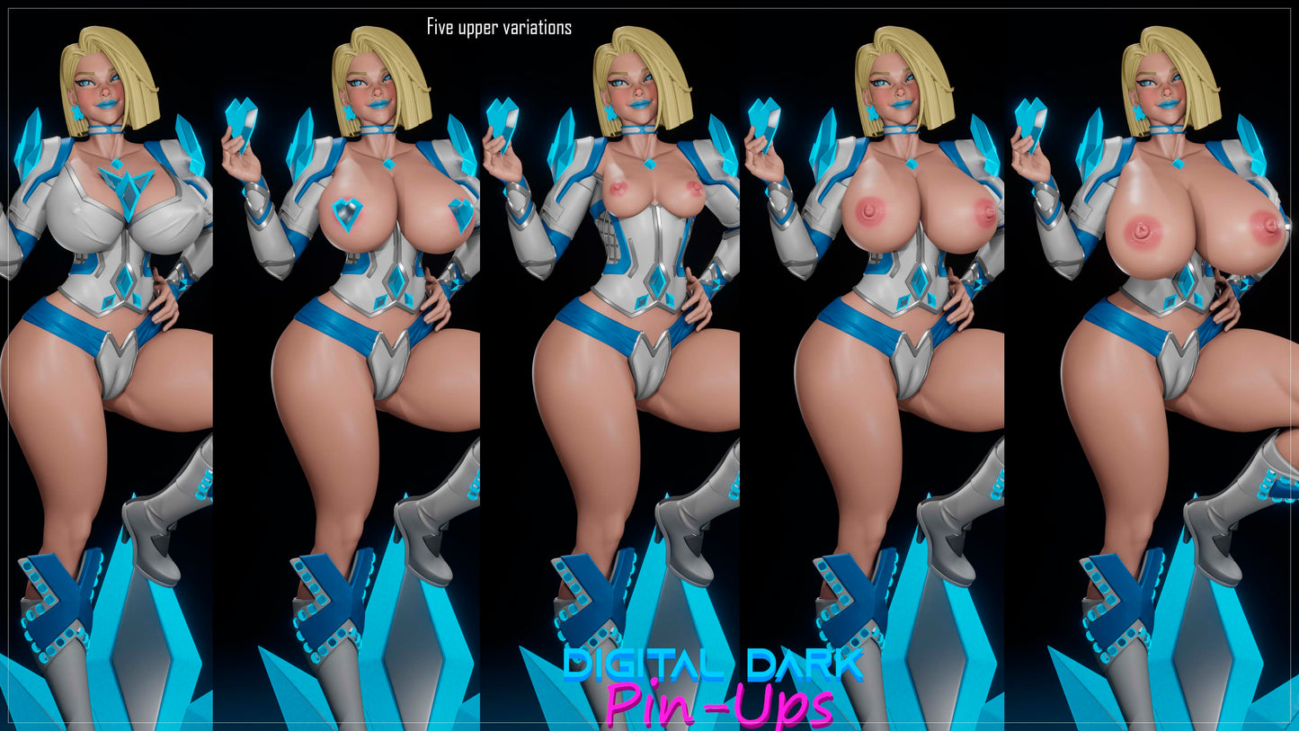 Emma Frost - Digital Dark Pin-ups