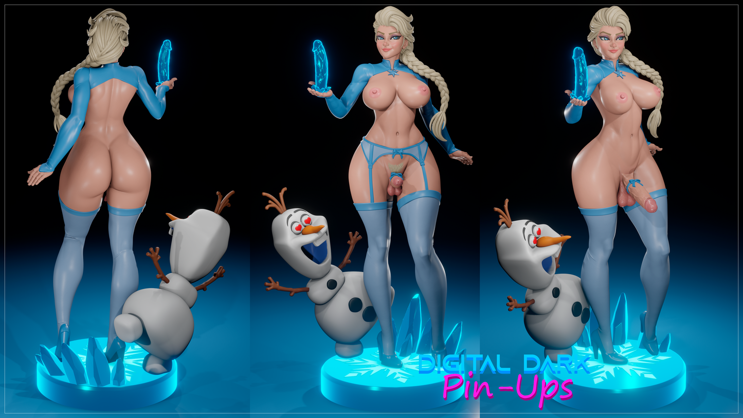 Elza Frozen Futa - Digital Dark Pin-ups