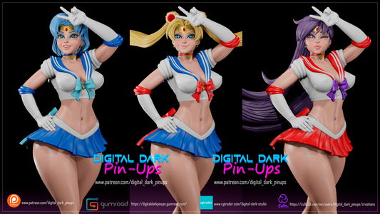 Sailor Pack - Digital Dark Pin-ups
