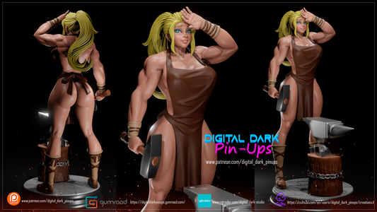 Blacksmith - Digital Dark Pin-ups
