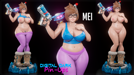 Mei from Overwatch - Digital Dark Pin-ups
