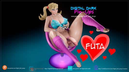 Gamer Girl 4 Futa - Digital Dark Pin-ups