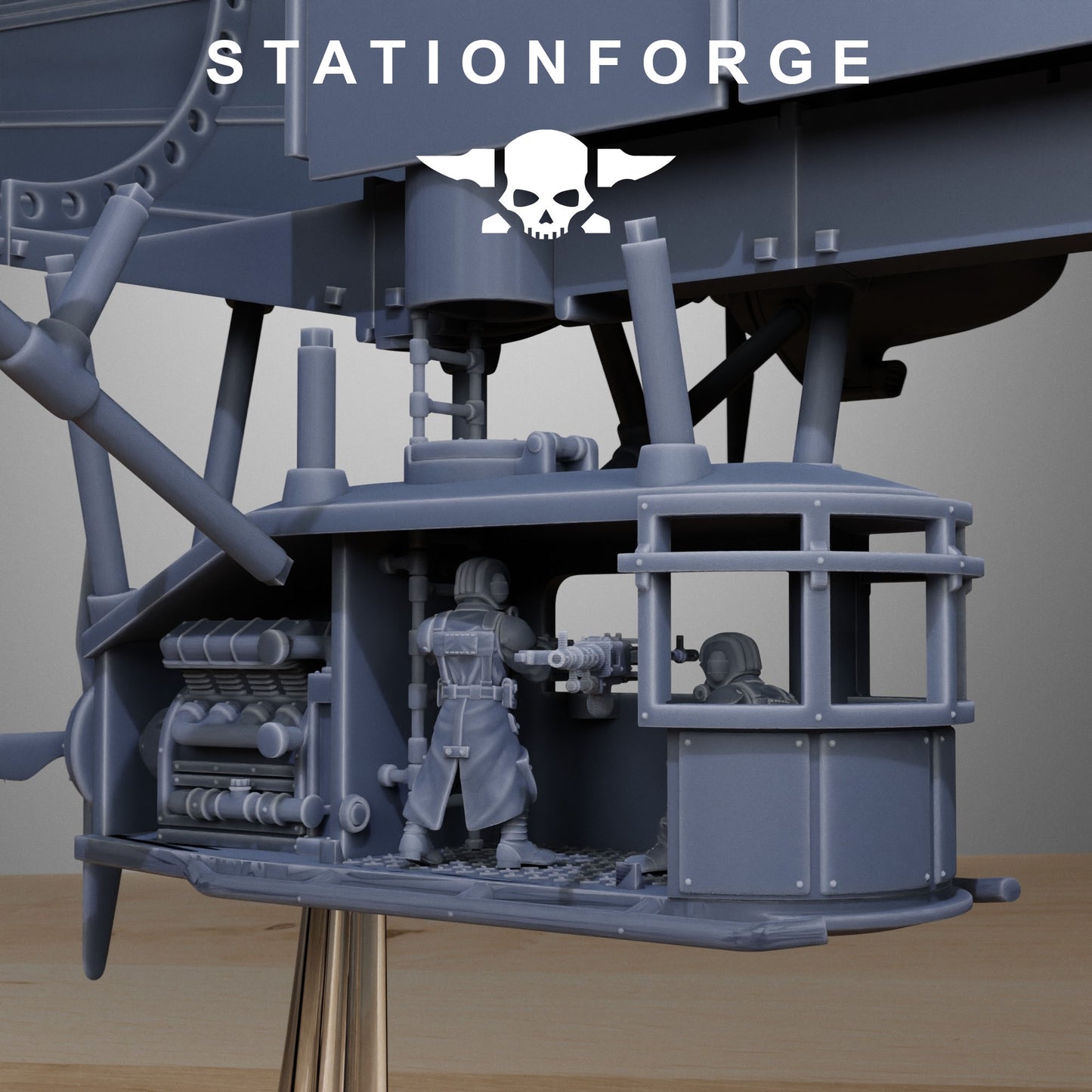 Grimguard Airship - StationForge - 28mm