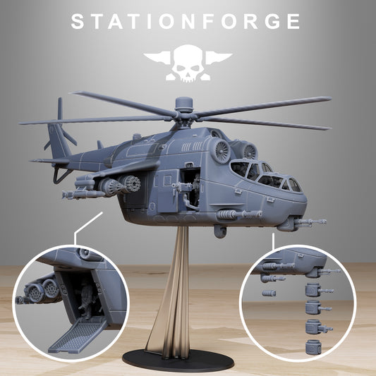 GrimGuard Helicopter - StationForge - 28mm