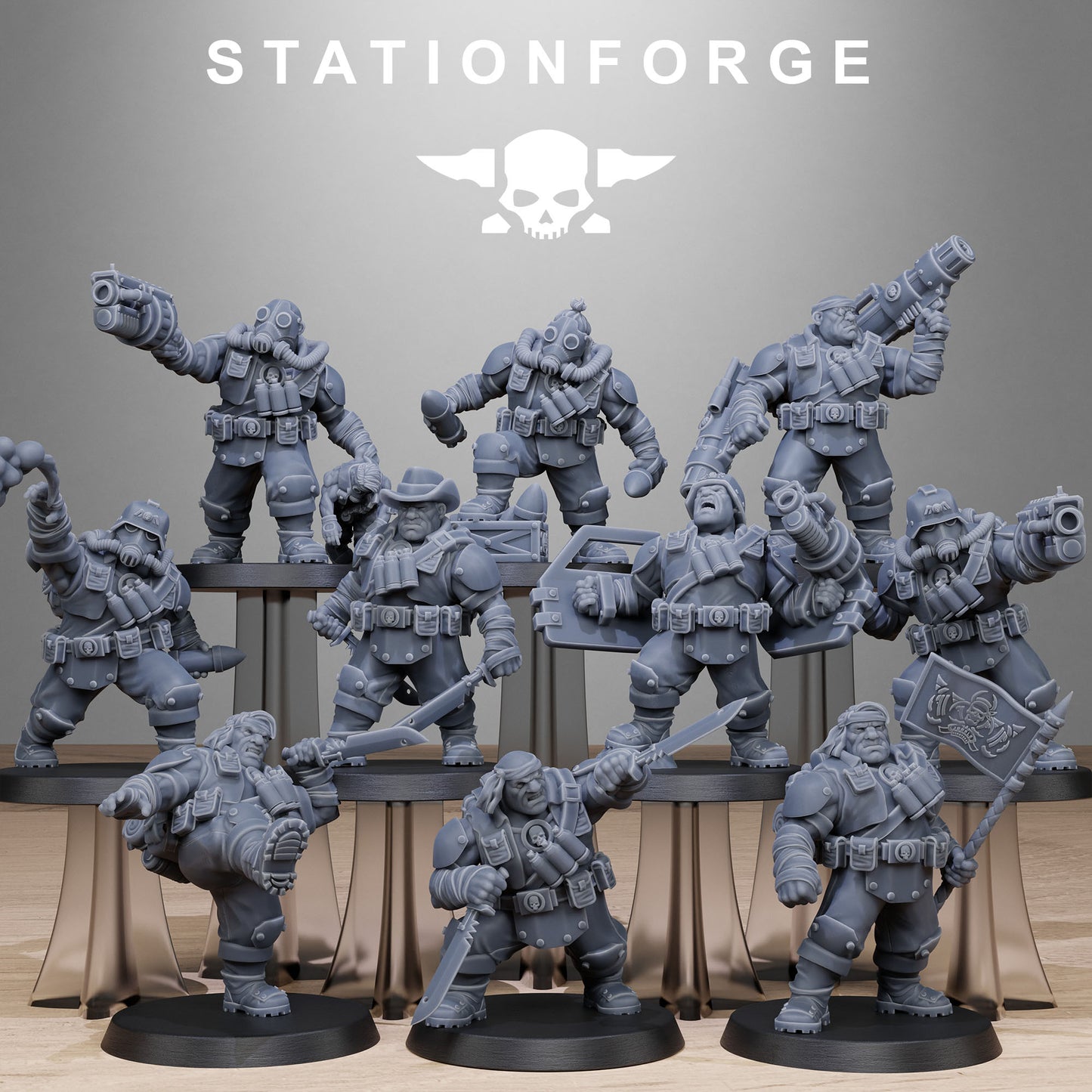 GrimGuard Jungle Fighters Mutants  - StationForge - 28mm