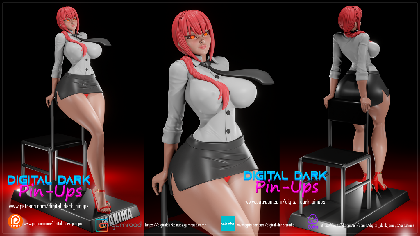 Makima - Digital Dark Pin-ups