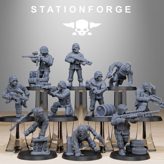 GrimGuard Paintball Squad - StationForge - 28mm