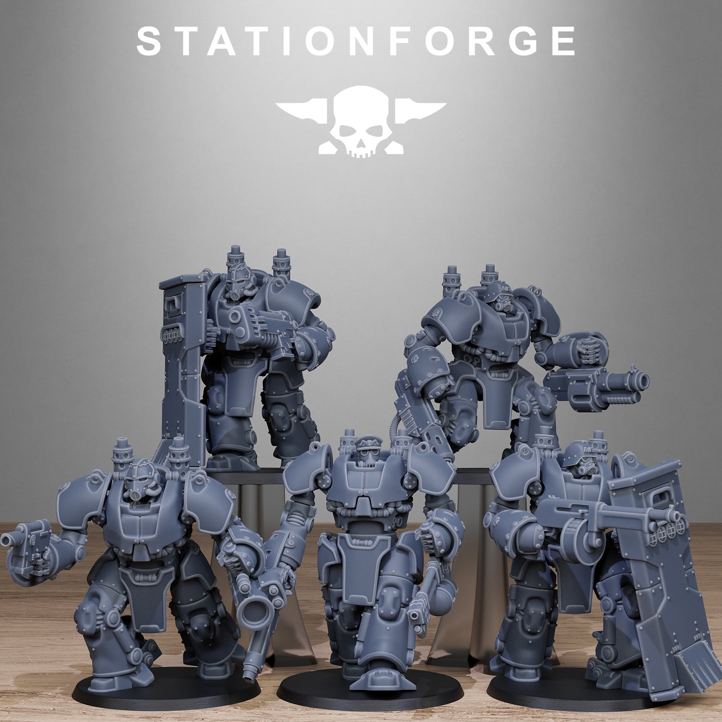 GrimGuard Power Armor  - StationForge - 28mm