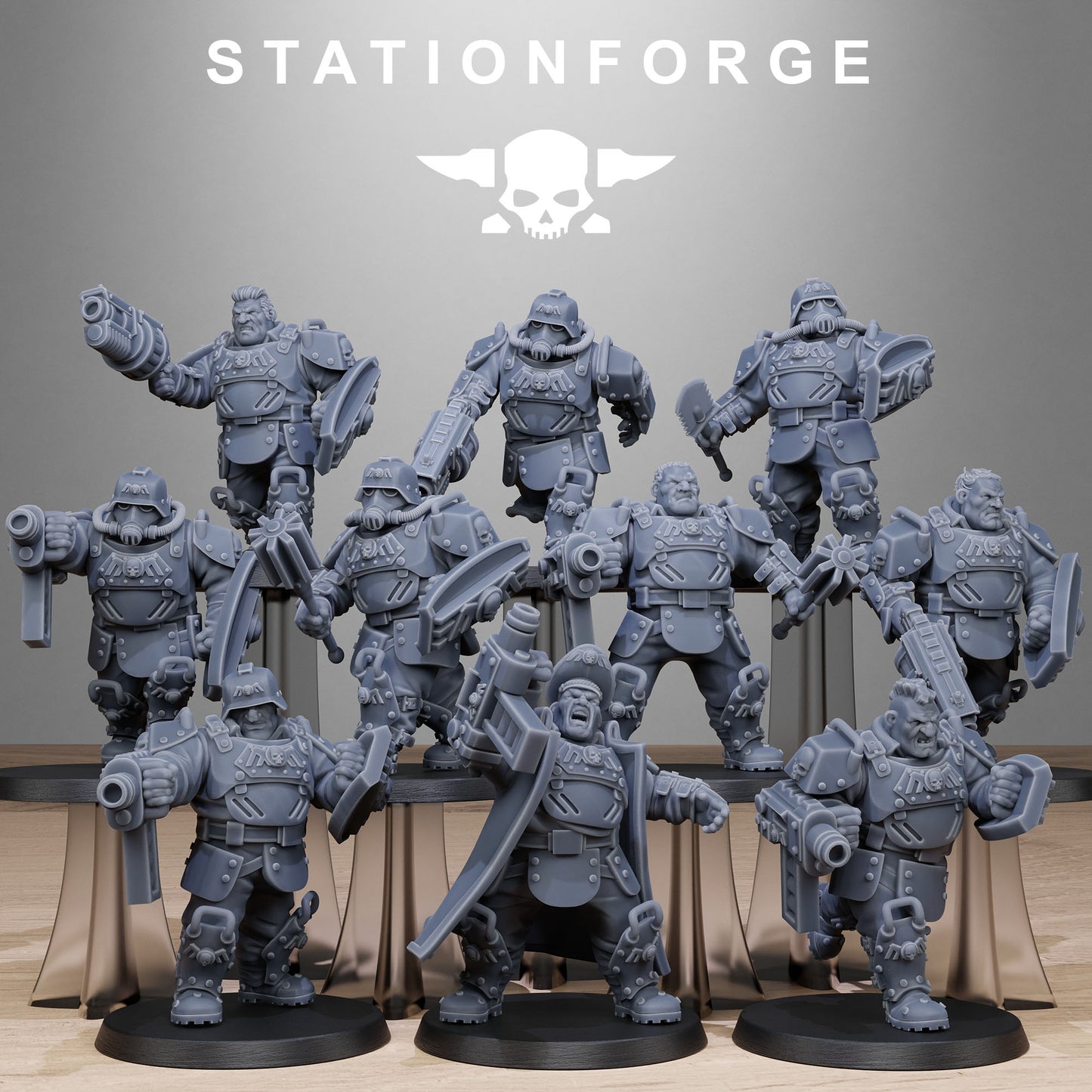 GrimGuard Armored Mutants - StationForge - 28mm