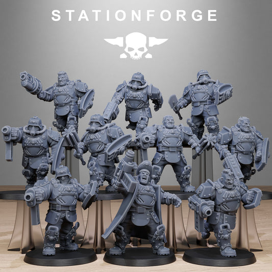 GrimGuard Armored Mutants - StationForge - 28mm