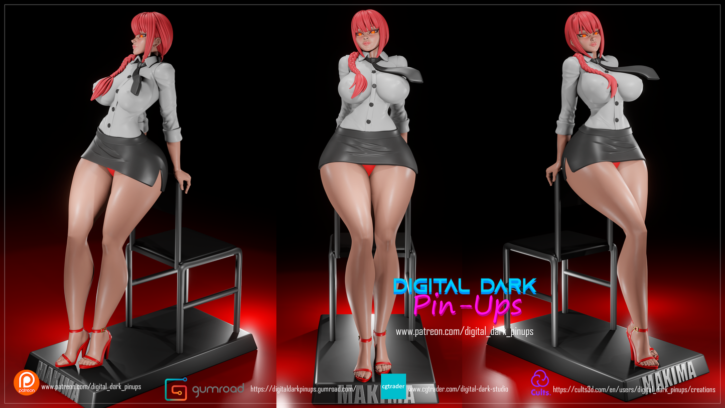 Makima - Digital Dark Pin-ups