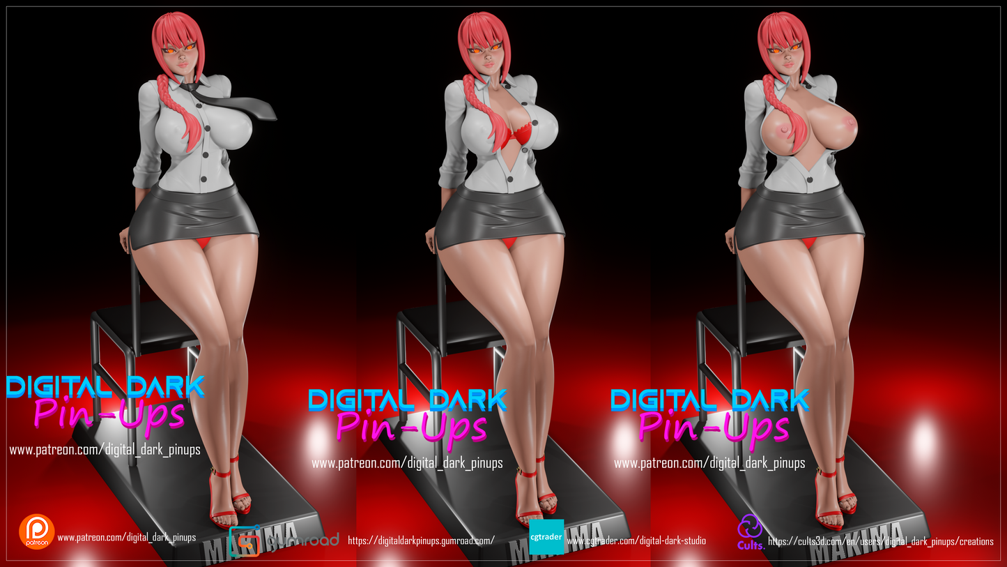 Makima - Digital Dark Pin-ups