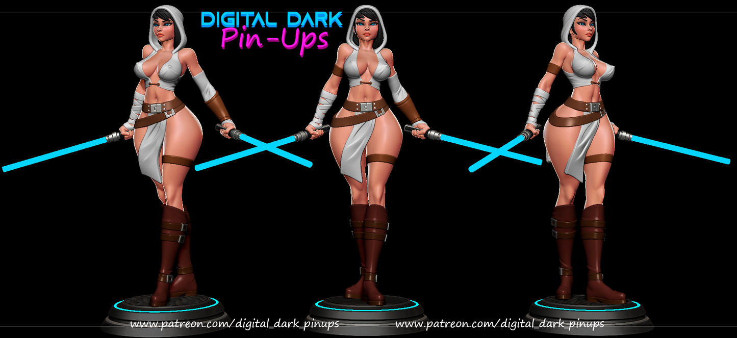 Jedi Girl - Digital Dark Pin-ups