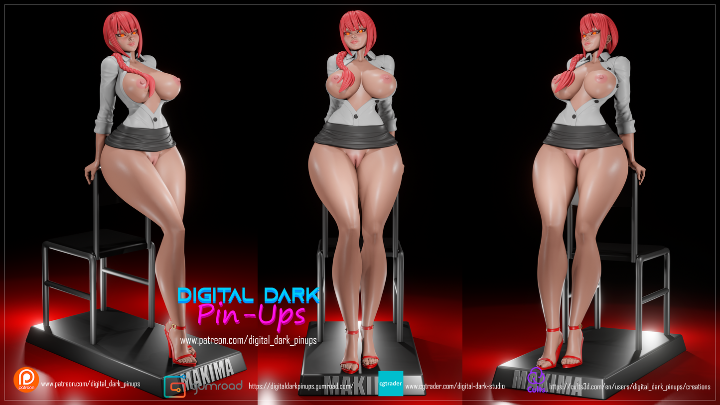 Makima - Digital Dark Pin-ups