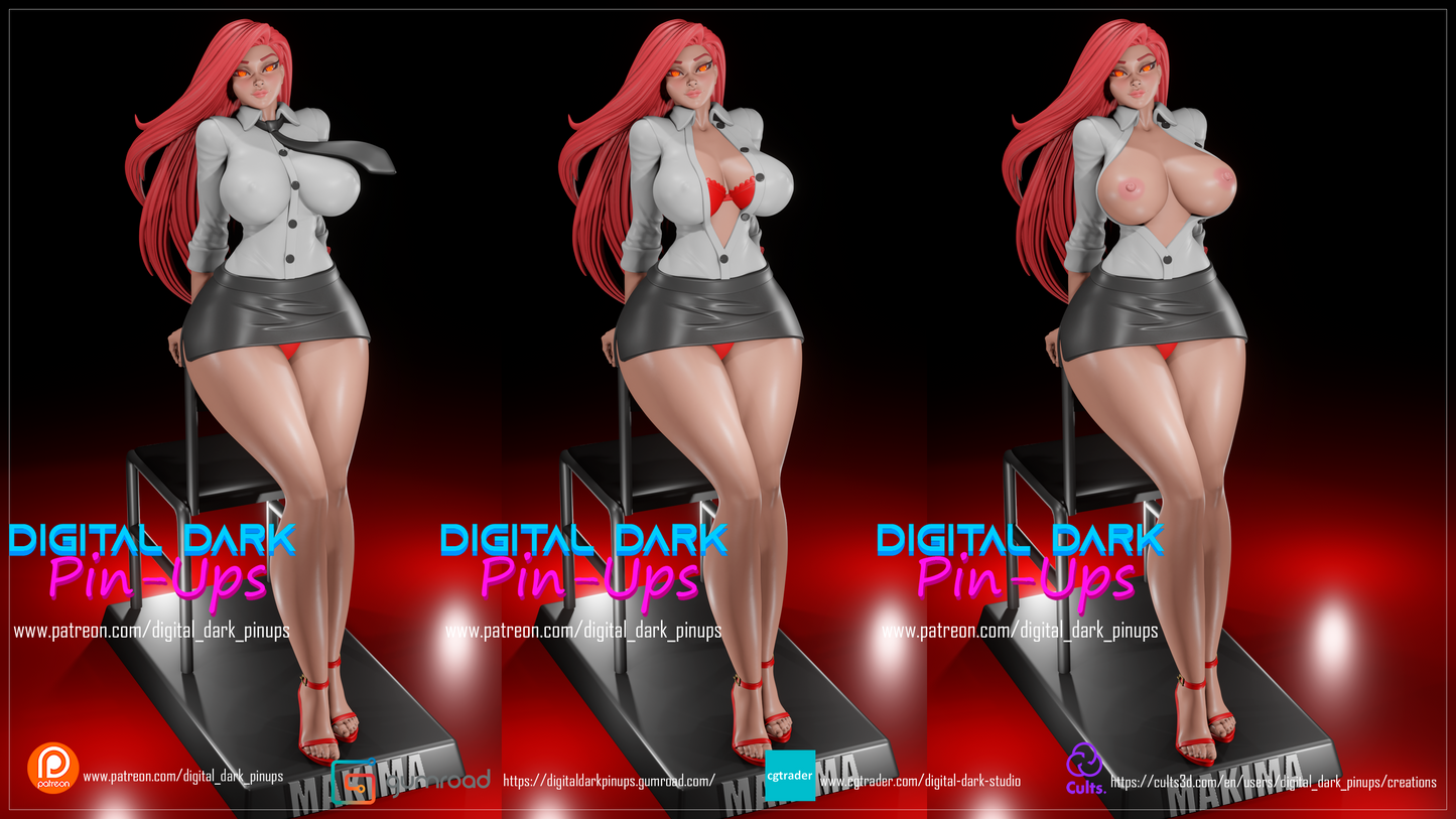 Makima - Digital Dark Pin-ups