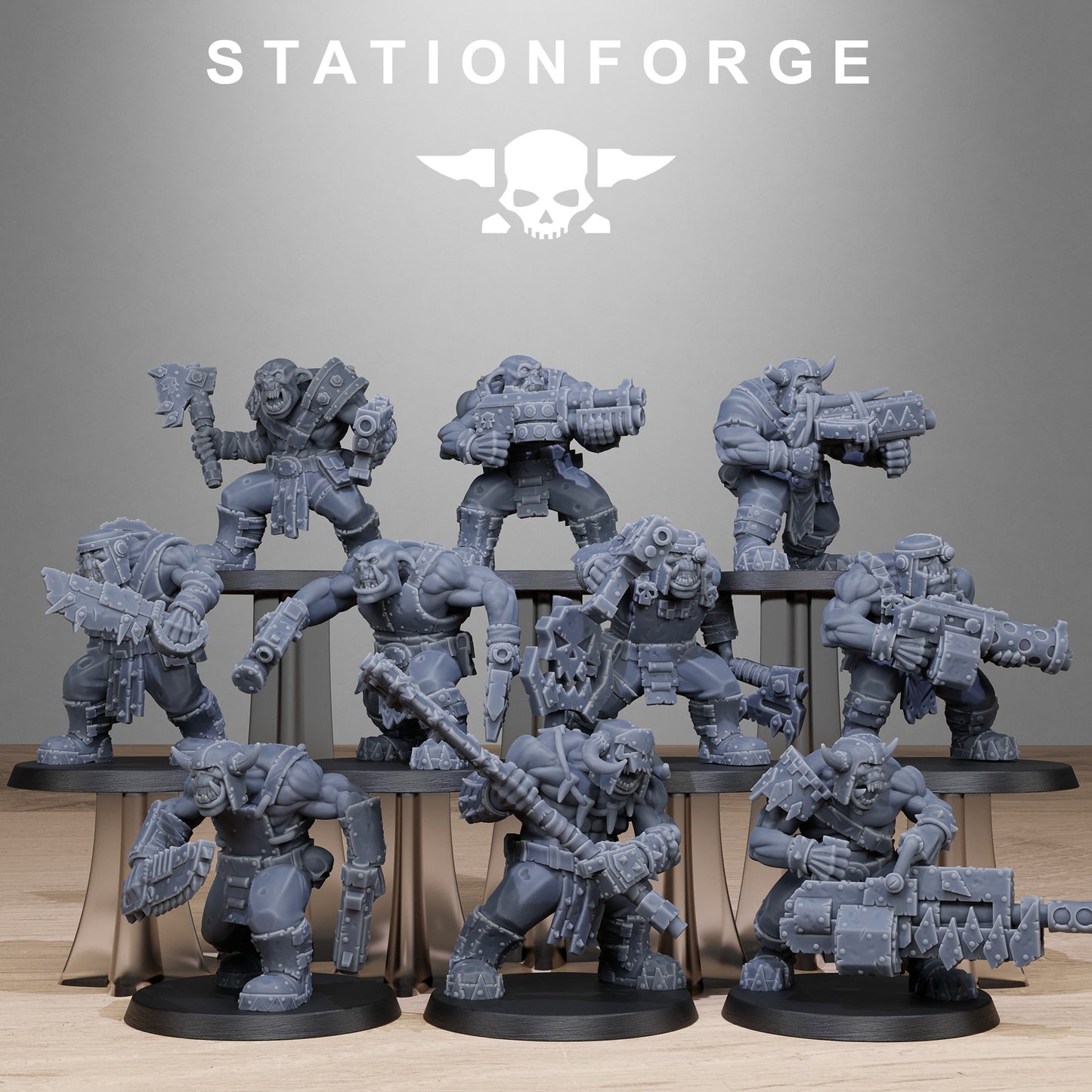 Orkaz Bros Infantry - StationForge - 28mm