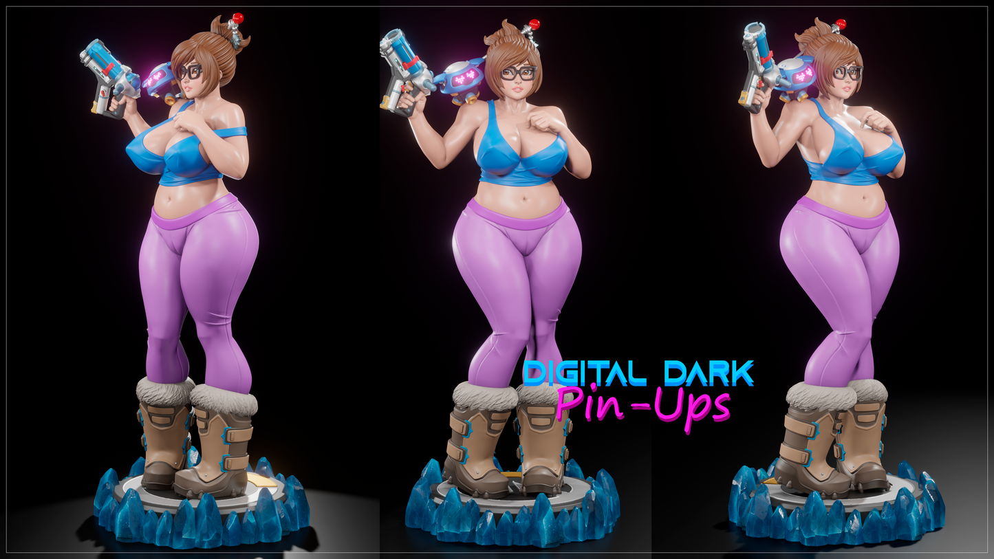 Mei from Overwatch - Digital Dark Pin-ups