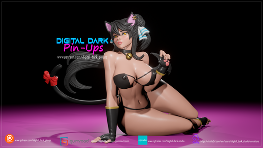 Furry Kitty - Digital Dark Pin-ups