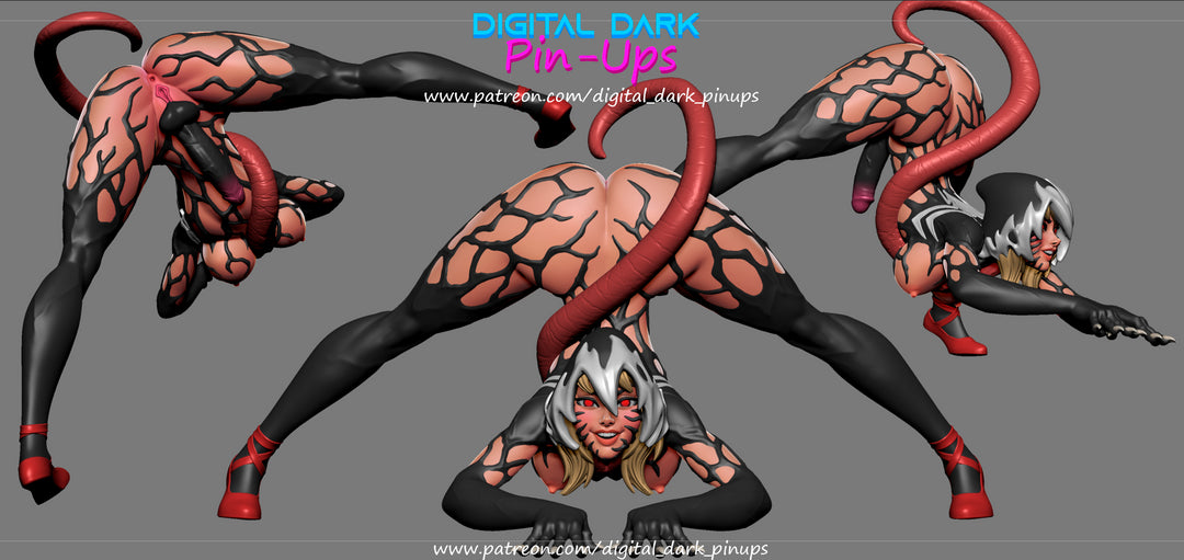 Gwenom Futa - Digital Dark Pin-ups