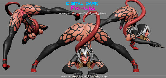 Gwenom Futa - Digital Dark Pin-ups