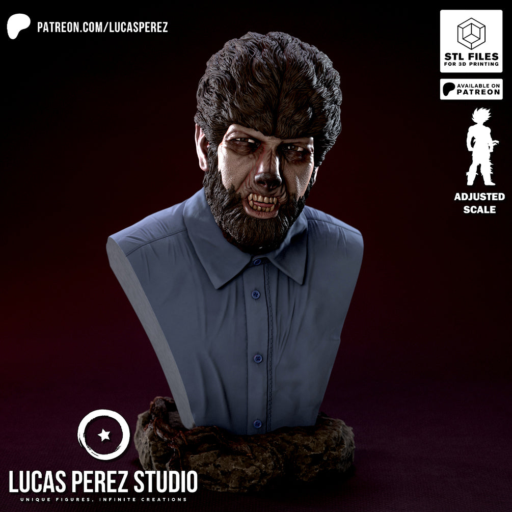 The Wolfman Bust - Lucas Perez Studio