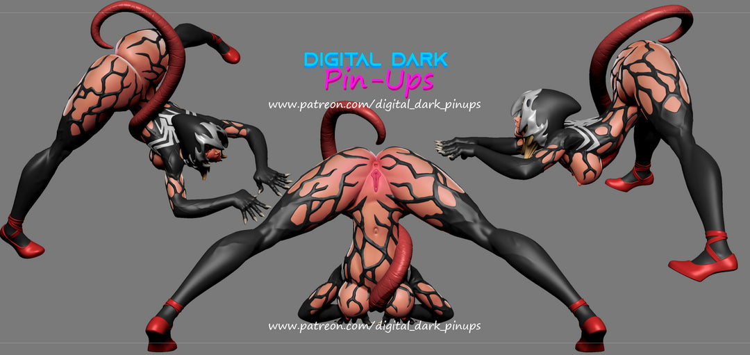 Gwenom - Digital Dark Pin-ups