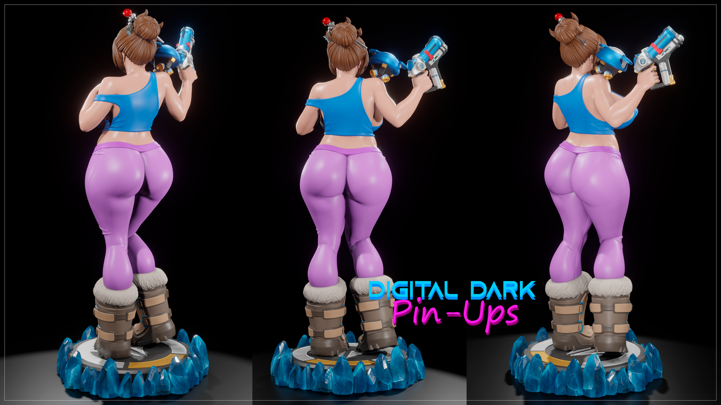 Mei from Overwatch - Digital Dark Pin-ups